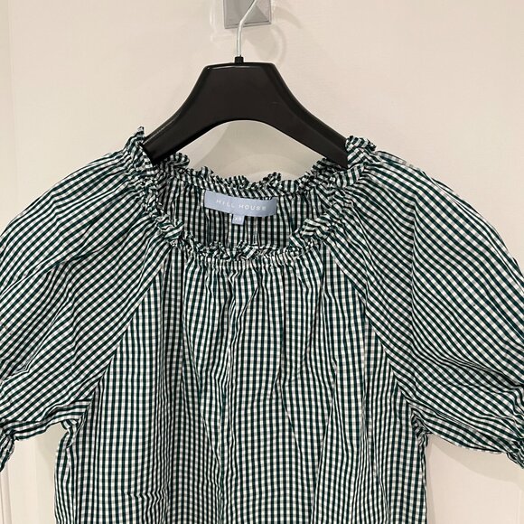 NWOT Hill House Home Emerald Gingham Katherine Nap Dress XS - Picture 5 of 7